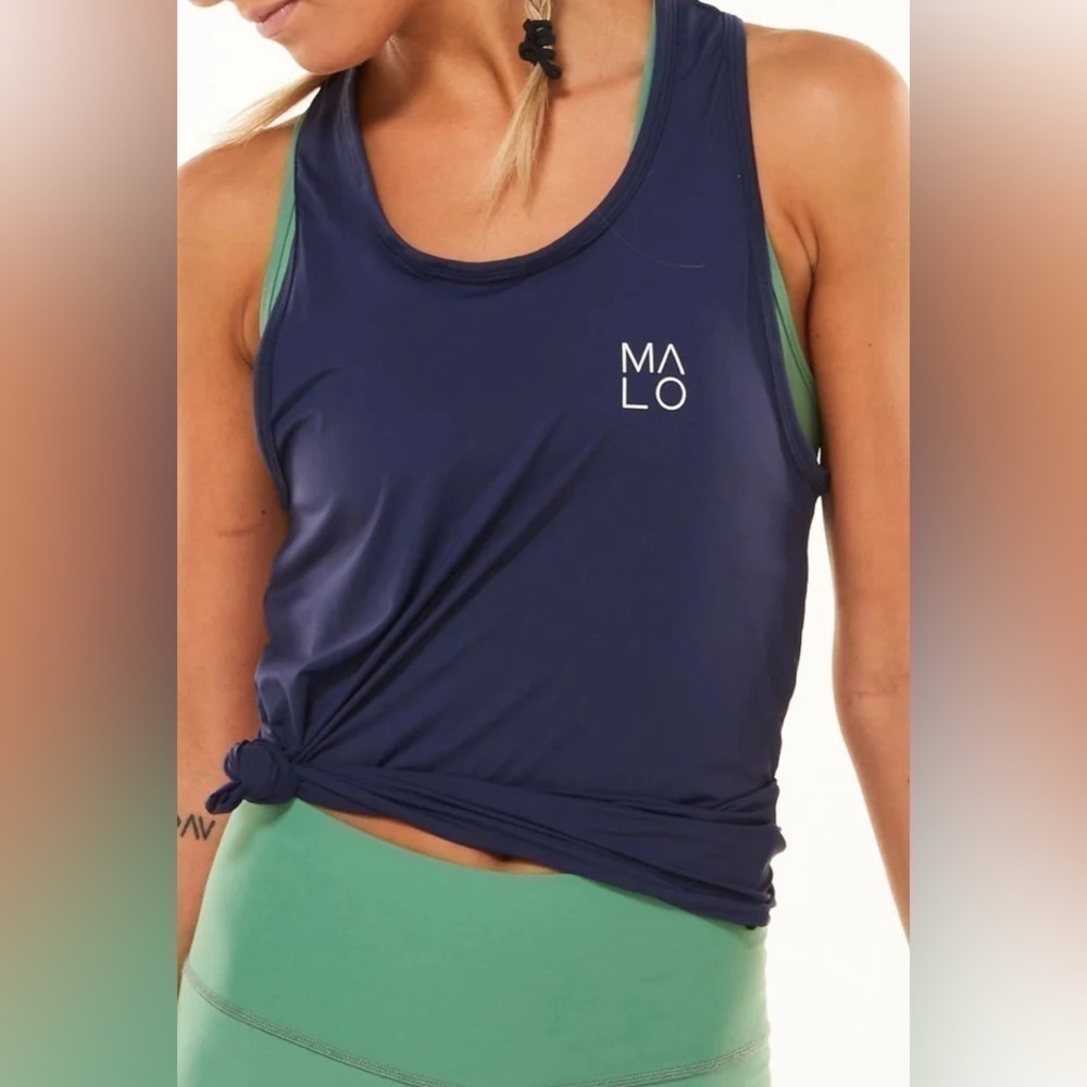Malo Women’s Endure Tank Top Navy Size Medium (?) See Pic